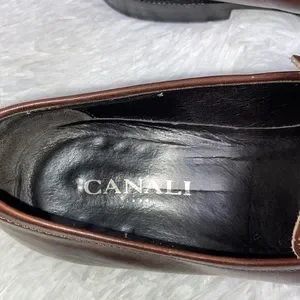 Canali | Shoes | Canali Men Penny Dark Brown Leather Loafers  display picture 1